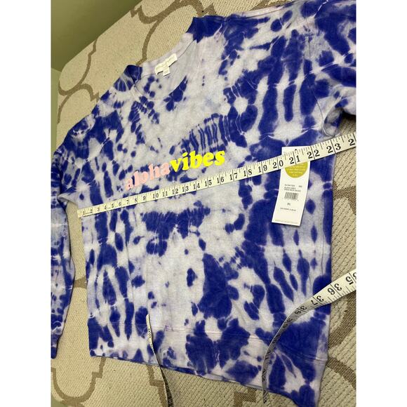 Spiritual Gangster Aloha Vibes Tie dye crew Sweater Savasana, size xl, MSRP $88 - Picture 6 of 11